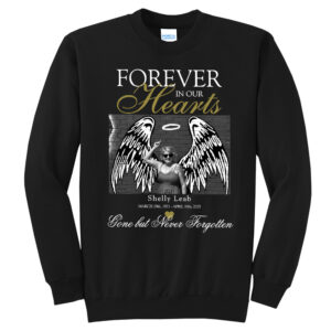 Legends Shelly Unisex Fleece Crewneck Sweatshirt-Black