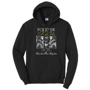 Legends Shelly Unisex Fleece Hooded Sweatshirt-Black