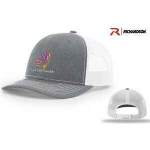 Live Like Laiken Richardson Pro Mesh Adjustable Trucker Cap Split-heather Grey/White