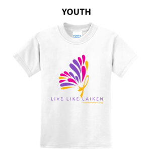 Live Like Laiken Youth Short Sleeve Tee-White
