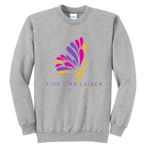 Live Like Laiken Unisex Fleece Crewneck Sweatshirt-Athletic Heather