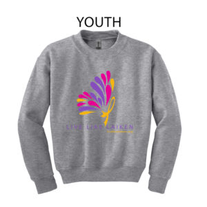 Live Like Laiken Youth Fleece Crewneck Sweatshirt-Grey