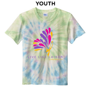 Live Like Laiken YOUTH Essential Tie-Dye Tee-Watercolor Spiral