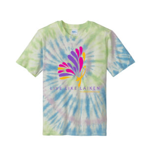 Live Like Laiken Unisex Cotton Tie Dye Short Sleeve Tee-Watercolor Spiral