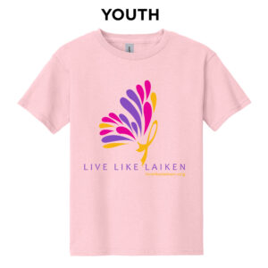 Live Like Laiken Youth Cotton Short Sleeve Tee-Light pink
