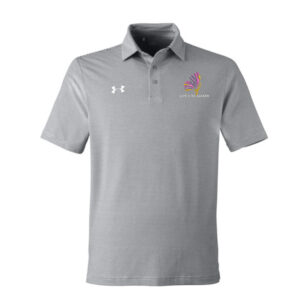 Live Like Laiken Under Armour DRIVE Team Stripe Premium Polo – Mod Grey