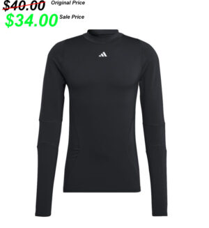 Marion Football PG Adidas Men’s Techfit Cold Ready Long Sleeve – BLACK