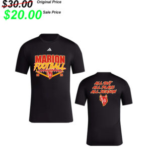 Marion Football PG PG adidas Men’s Techfit Short Sleeve Tee – BLACK