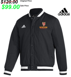 Marion Football PG Adidas lined sideline jacket-BLACK/White (medium only)
