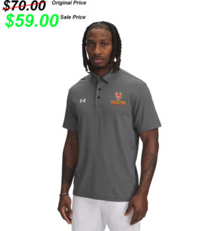 Marion Football PG Under Armour DRIVE Team Stripe Premium Polo – Black