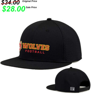 Marion Football PG The Game Perforated GameChanger Snapback Cap-Black