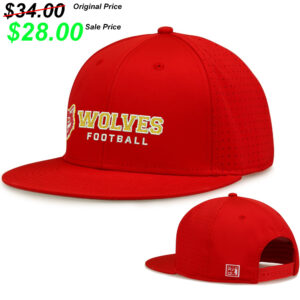 Marion Football PG The Game Perforated GameChanger Snapback Cap-Red