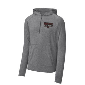 Moline Swim Sport-Tek Men Sport-Wick Stretch 1/2-Zip Hoodie-Charcoal Grey Heather