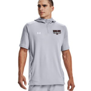 Moline Swim Under Armour Men’s UA Command Short Sleeve Hoodie-Mod Grey