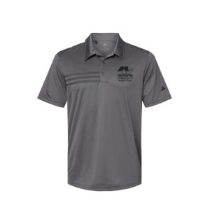 Midwest Wheel Adidas Men 3-Stripes Chest Polo – Grey Five/Black