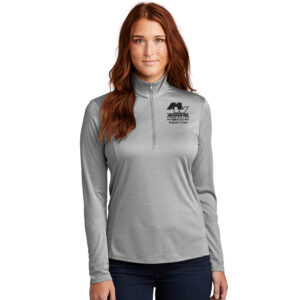 Midwest Wheel Sport-Tek Women’s Endeavor 1/2-Zip Pullover – Light Heather Grey