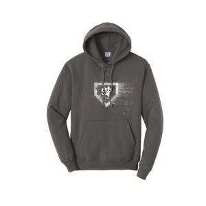 NS Softball Unisex Fleece Hooded Sweatshirt-Charcoal