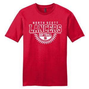 NS Softball Unisex Premium Short Sleeve Tee-Classic Red