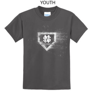NS Softball Youth Short Sleeve Tee-Charcoal