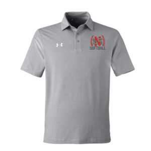 NS Softball Under Armour DRIVE Team Stripe Premium Polo Men- Mod Grey