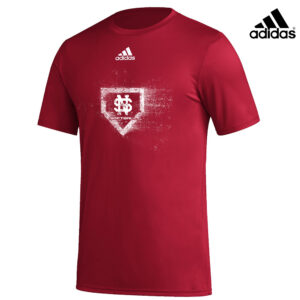 NS Softball Adidas Badge of Sport (BOS) Pre Game Tee – Power Red