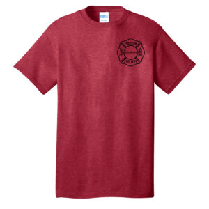 Preston Fire Women Auxiliary Unisex Short Sleeve Tee-Heather Red