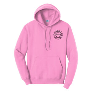Preston Fire Women Auxiliary Unisex Fleece Hooded Sweatshirt-Candy Pink