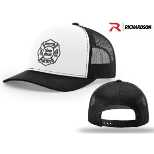 Preston Fire Women Auxiliary Richardson Pro Crown Mesh Back Adjustable back cap Alternate-White/Black
