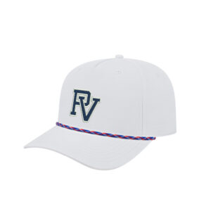 PV Baseball Cap America Athletic Rope Cap-White/Red/White/Royal Rope