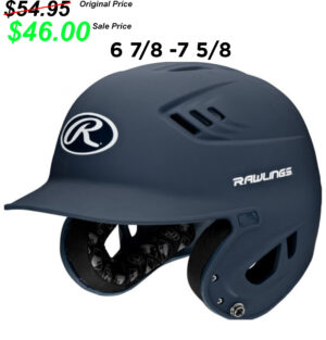 PV Baseball Rawlings VELO series Matte NAVY  Batting Helmet Senior Size (6 7/8 -7 5/8)