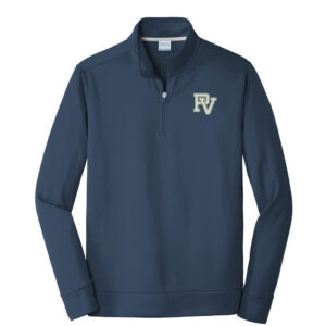 PV Baseball Port and Company Men Performance Fleece 1/4-Zip Pullover Sweatshirt-Deep Navy