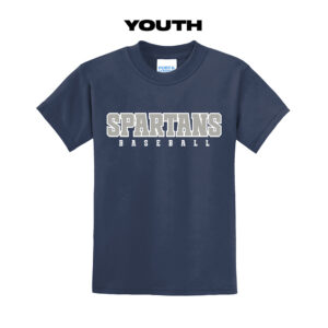 PV Baseball Youth Short Sleeve Tee-Navy