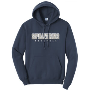 PV Baseball Unisex Fleece Hooded Sweatshirt-Navy