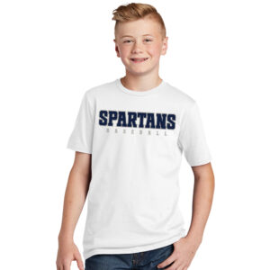 PV Baseball Youth Premium Short Sleeve Tee-White