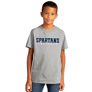 PV Baseball  Youth Premium Short Sleeve Tee-Light Heather Grey
