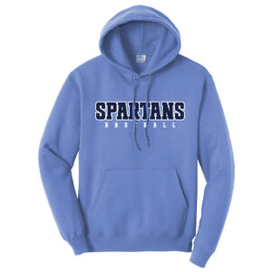 PV Baseball Unisex Fleece Hooded Sweashirt-Carolina Blue