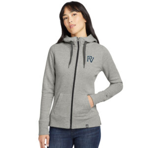 PV Baseball New Era Ladies French Terry Full-Zip Hoodie-Light Graphite Twist