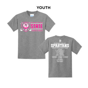 PV Girls State Golf Youth Short Sleeve Tee-Athletic Heather