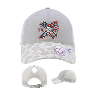 PV Xplosion SB Infinity Her Women’s Printed Visor with Mesh Back Cap-Grey Snow Leopard