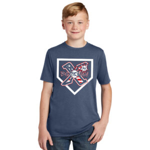 PV Xplosion SB Youth Premium Short Sleeve Tee-Navy Frost