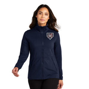 PV Xplosion SB Port Authority Ladies Accord Stretch Fleece Full Zip-Navy