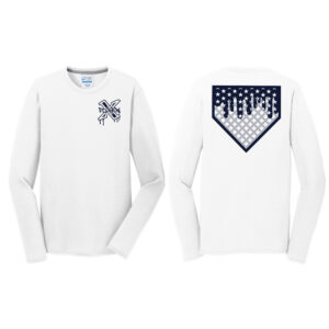 PV Xplosion SB Port and Company Men Long Sleeve Performance Blend Tee-White