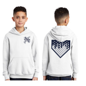 PV Xplosion SB Youth Fleece Hooded Sweatshirt-White
