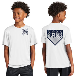 PV Xplosion SB Sport-Tek Youth Competitor Performance Tee-White