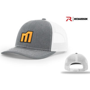 QC Mayhem Baseball Richardson Pro Crown Mesh Back Adjustable back cap Split-Heather Grey/White