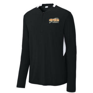 QC Mayhem Baseball Sport-Tek Men Club 1/4-Zip Pullover-Black/White