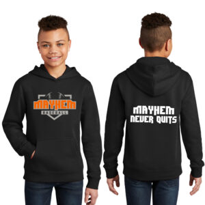 QC Mayhem Baseball Rah-Rah District YOUTH V.I.T. Fleece Hoodie-Black