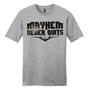 QC Mayhem Baseball Unisex Premium Short Sleeve Tee-Light Heather Grey