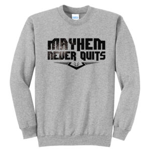 QC Mayhem Baseball Unisex Fleece Crewneck Sweatshirt-Athletic Heather
