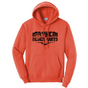 QC Mayhem Baseball Unisex Fleece Hooded Sweashirt-orange